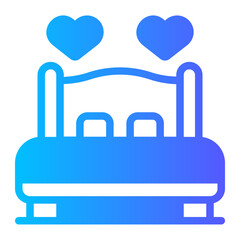 bed gradient icon