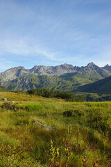 The panorama of the Lechtal Alps, Sankt Anton, Austria	