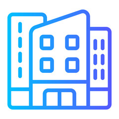 hotel gradient icon