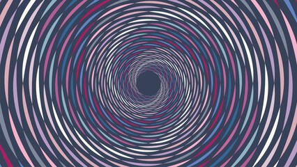 Abstract spiral round dotted urgency vortex style background.
