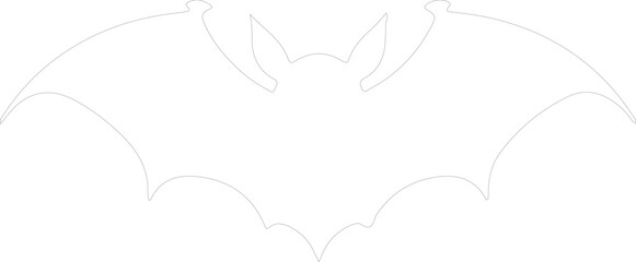 fruit bat outline