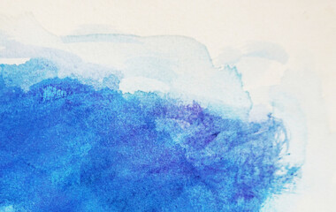 hand painted original impressionism brush stroke watercolor painting abstract expressionism background for design	