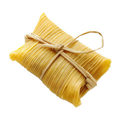 Top view of Italian food Tamale on white or transparent background