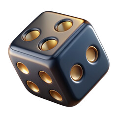 Gilded Chance: Exploring 3D Black Gold Dice