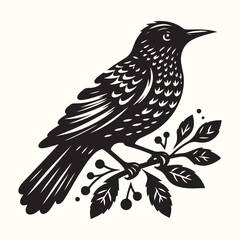Bird Silhouette Illustration Vector Design