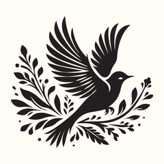 Bird Silhouette Illustration Vector Design