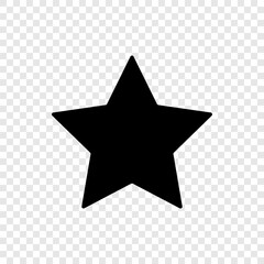Star vector icon. Illustration vector of black single stars