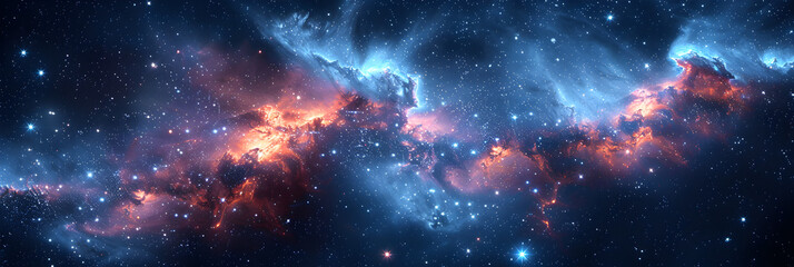 space galaxy background,
 Night Sky with Stars and Nebula