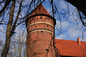 Castle tower and the blue sky