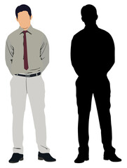 silhouettes of business person