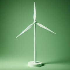 wind turbine on simple background
