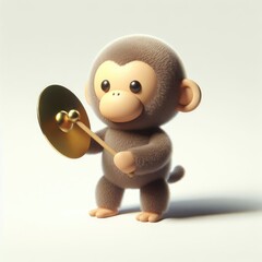 toy monkey with a drum

