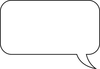 Set of blank white speech bubble in flat design, chatting box, message box icon. Balloon doodle style of thinking sign symbol. Speech bubble isolated on background.