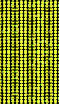 smiley face emoticon abstract pattern In vertical