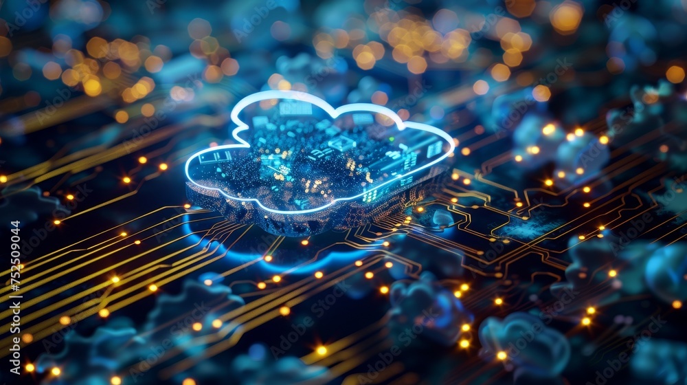 Poster a digital transformation seminar focused on the integration of cloud computing