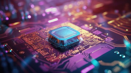 A detailed close-up offers a glimpse of the processor's architecture, showcasing the precision and sophistication of modern microprocessors.