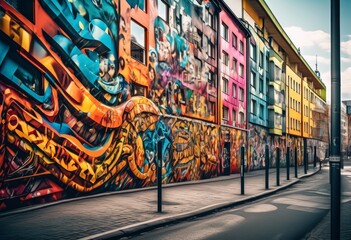 illustration, exploring vibrant berlin street art discovery urban landscape, Graffiti, Urban, Exploration, City, Discover, Vibrant, Culture, Artistic, Creative, Mural, Painting, Murals