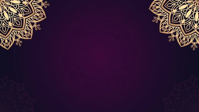 Luxury mandala background with golden arabesque pattern Arabic Islamic east style. Ramadan Style Decorative mandala. Mandala for your video background element.	