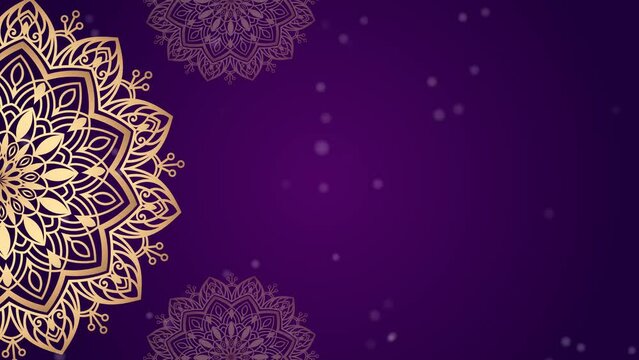 Luxury mandala background with golden arabesque pattern Arabic Islamic east style. Ramadan Style Decorative mandala. Mandala for your video background element.