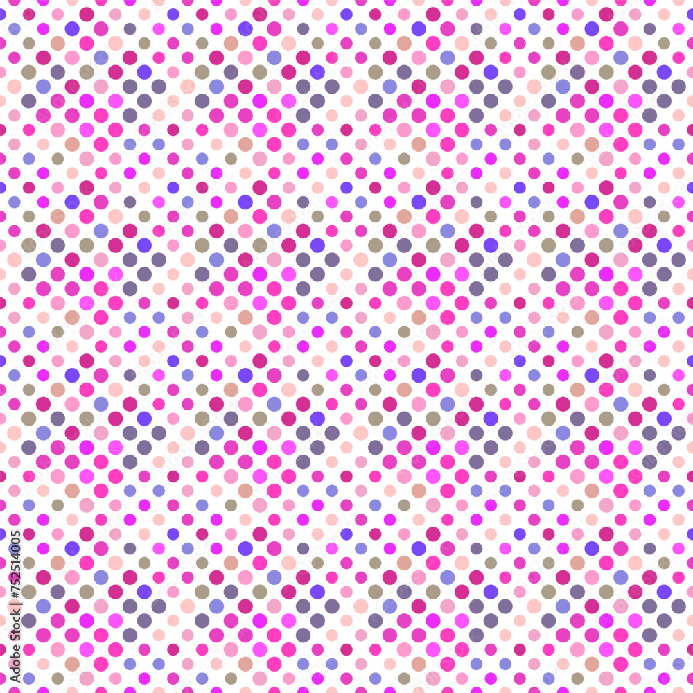 Poster seamless circle pattern background - abstract colorful geometrical vector graphic design from dots