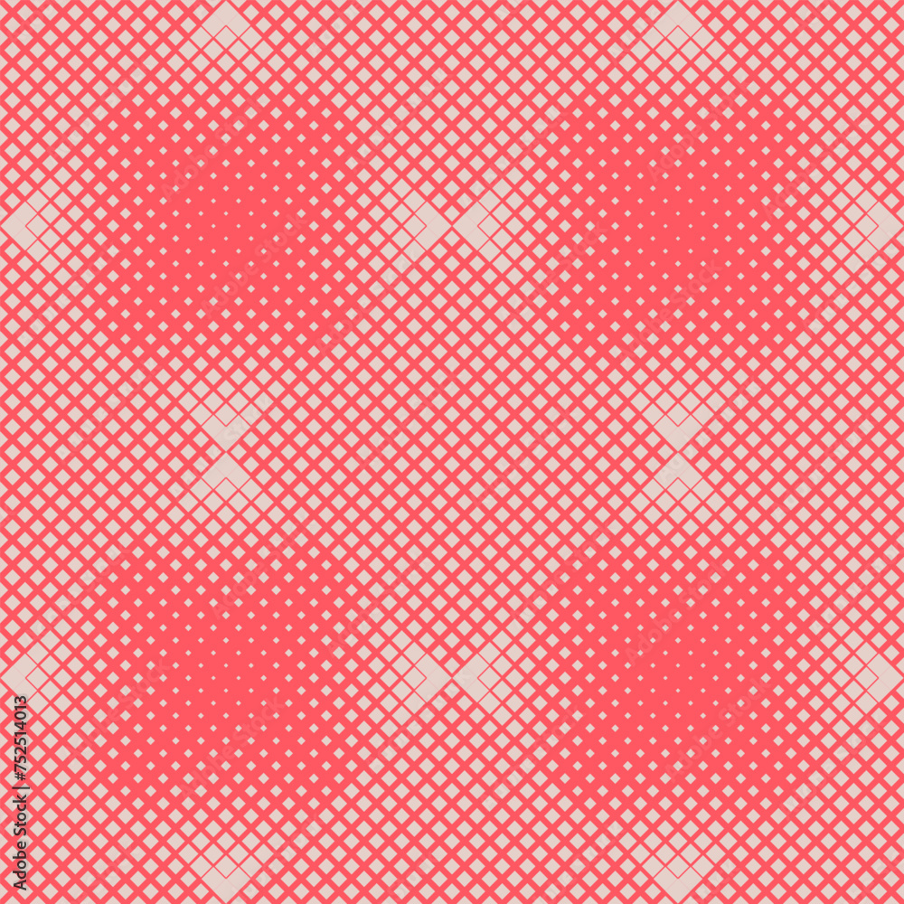 Poster geometric halftone diagonal square pattern wallpaper - abstract vector graphic design from squares