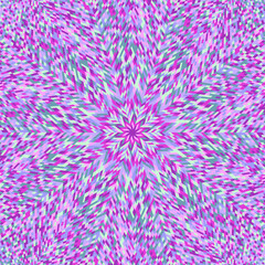 Circular tile pattern background - colorful psychedelic abstract vector design