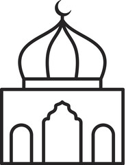 Ramadan line icons, signs set, vector. Ramadan outline concept, illustration: muslim,islam,mosque,holy,lantern,ramadan,traditional,arabic,celebration,religion