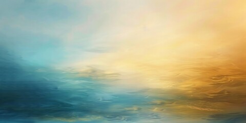 Obraz premium a blurred blue and yellow background wallpaper Generative AI