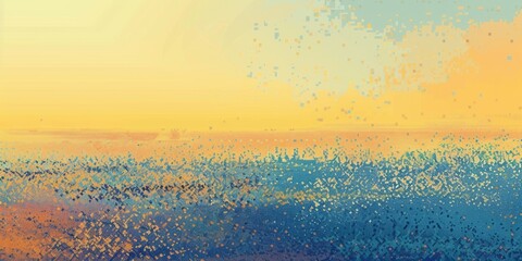 an abstract blue background with a yellow orange tint Generative AI