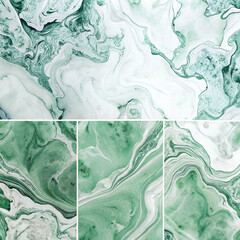 Marble texture abstract background pattern green and white color Tiles texture