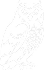 snowy owl outline
