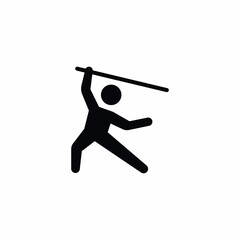 Fighting Man With Stick icon