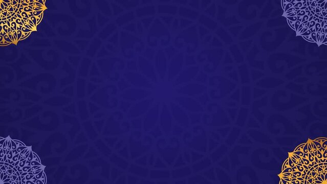 Luxury mandala background with golden arabesque pattern Arabic Islamic east style. Ramadan Style Decorative mandala. Mandala for your video background element.	