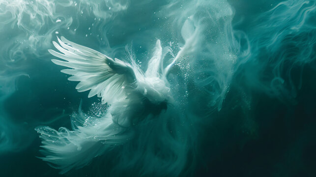 Sea angel drifting in the water column.