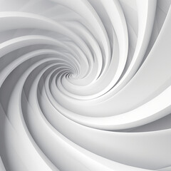 Abstract white and gray surface spiral