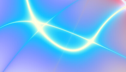 Energy lines with transparent gradient background. Elegant rainbow colours wavy line on Transparent png overlay background