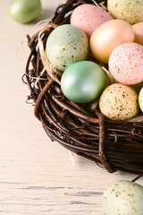 Easter background with space for text. Spring time - 752523071