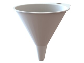Plastic Round Shaped Utility Funnel 3D print model