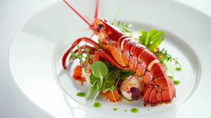 lobster delicacy on a plate.