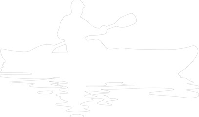 Obraz premium kayak outline