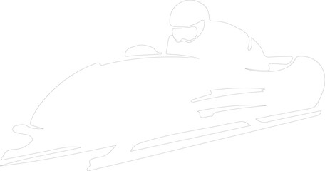 bobsleigh outline