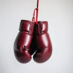 boxing gloves isolated white
