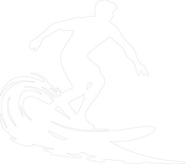 surfer outline