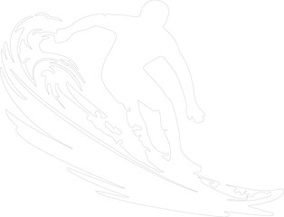 surfing outline