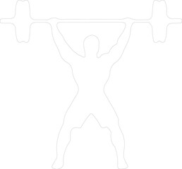 weightlifting outline
