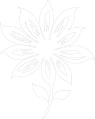flower outline