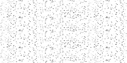 Snow, stars, twinkling lights, rain drops on black background. Abstract vector noise. Small particles of debris and dust. Distressed uneven grunge texture overlay.