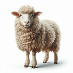 sheep isolated on white
