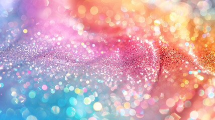 shiny multicolored background texture with bokeh.