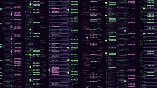 The image showcases the intricate genetic code of a living organism, represented by lines and symbols. These elements signify various genes and proteins that shape the organisms genetic composition